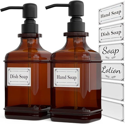 GLADPURE Soap Dispenser 2 Pack, Hand Soap Dispensers by GLADPURE