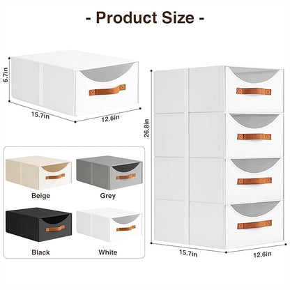 Homsorout Stackable Storage Drawers - Image 3