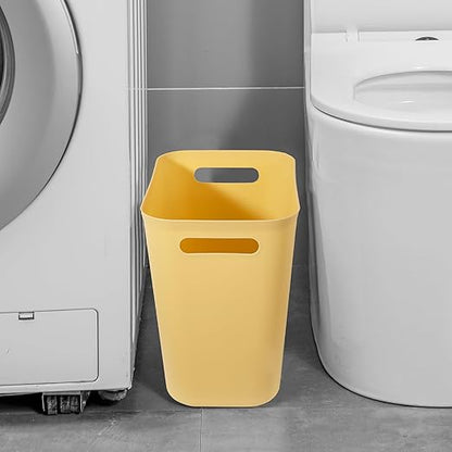 UUJOLY Plastic Small Trash Can Wastebasket, Garbage Container Basket - Image 4