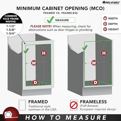 Rev-A-Shelf 2-Tier Kitchen Cabinet Pullout 11.75" Cabinet Organizer - Image 6
