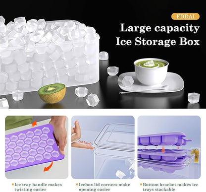 Mini Ice Cube Tray for Freezer: Small Plastic Ice Cubes Trays for Freezer - Image 3