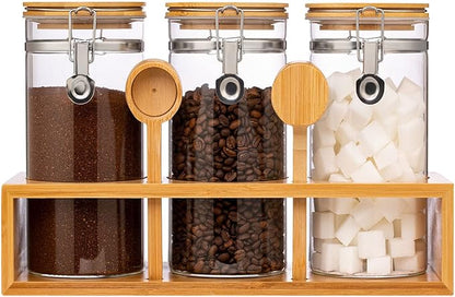 Yangbaga Glass Coffee Sugar Containers by Hanber