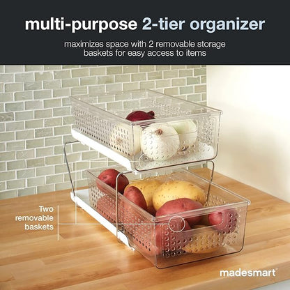 madesmart 2 Tier Organizer, Under Cabinet Storage - Image 4