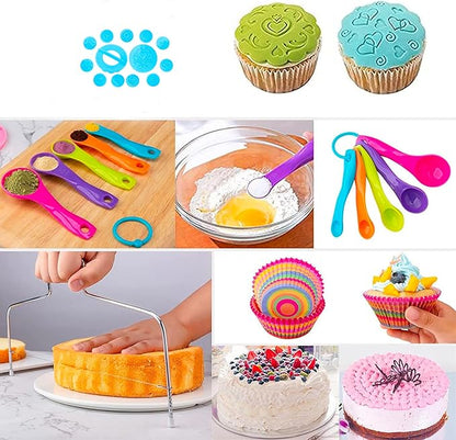 530Pcs Cake Decorating Kit Baking Supplies Cake Turntable Baking Accessories - Image 3