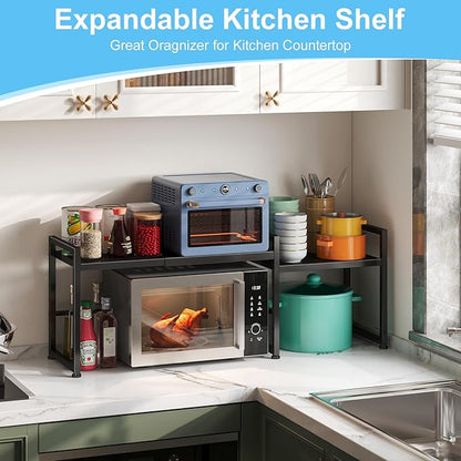 44.3 Inches Expandable Metal Storage Shelves, 150LBS Heavy Duty Shelving Units - Image 2