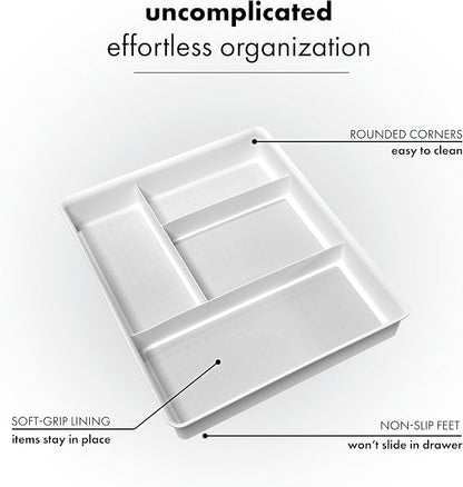 madesmart 4 Compartment Drawer Organizer, Office Tools, & Small Household Items - Image 3