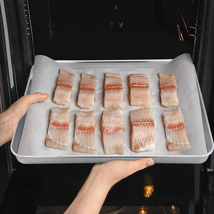 TeamFar Toaster Oven Pan, Stainless Steel Toaster Oven Tray Quarter Sheet Pan - Image 5