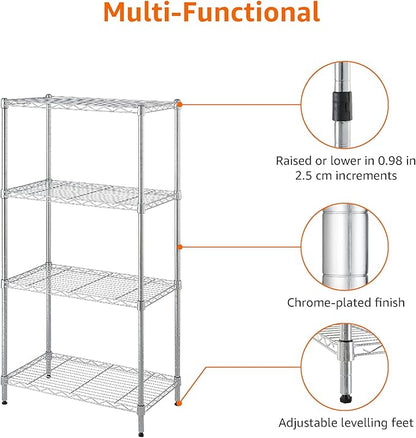 Amazon Basics 4-Shelf Adjustable Storage Shelving Unit - Image 7