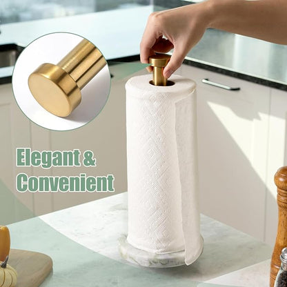 Koville Genuine Marble Paper Towel Holder Countertop, - Image 7