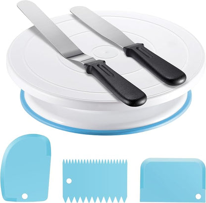 Kootek Cake Decorating Kit Baking Supplies Set Cake Turntable by Kootek