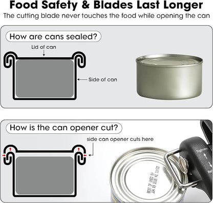 Beneno Can Opener, Manual Side Safe Cut Can Opener Smooth Edge - Image 5
