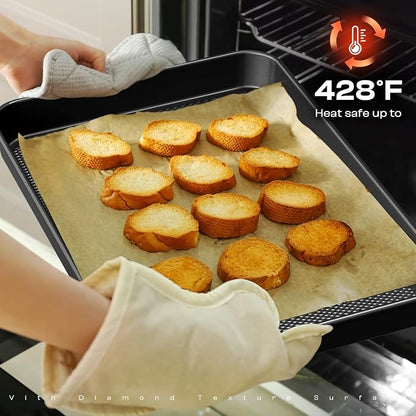 12-Piece Nonstick Bakeware Set, Stackable Non Toxic Baking Pans Set - Image 8