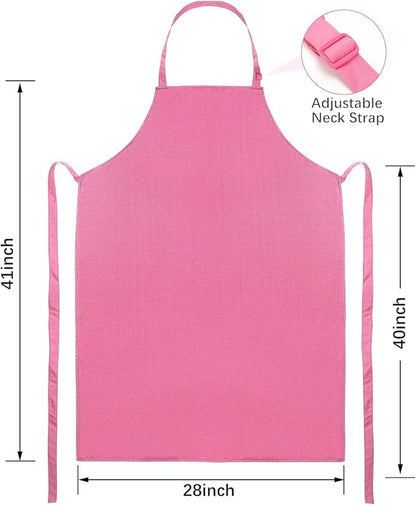 2 Pack Waterproof Rubber Vinyl Apron 40 Inch Chef Aprons - Image 2