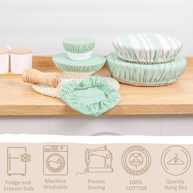 Reusable Bowl Covers, 5 Size Stretch Cloth Bowl Covers - Image 2