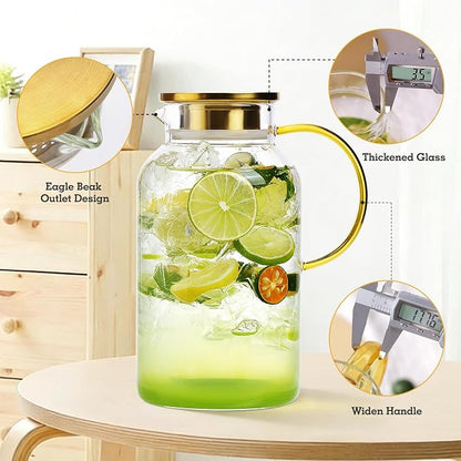 2 Pack 2 Liter/68oz Glass Pitchers - Image 3