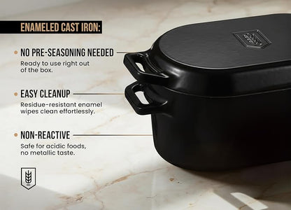 Kook Dutch Oven, For Sourdough Baking, Dual Handles, Enameled Cast Iron - Image 4