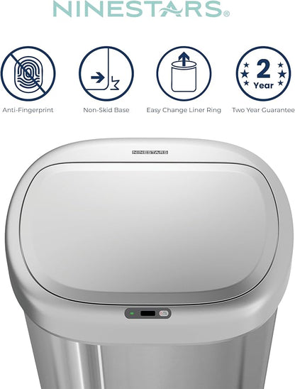 Ninestars DZT-80-24 Automatic Motion Sensor Trash Can - Image 4