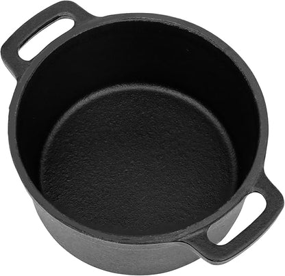 Flavehc Mini Cocotte 8 oz Pre-Seasoned Mini Dutch Oven 0.25 qt. Cast Iron - Image 5