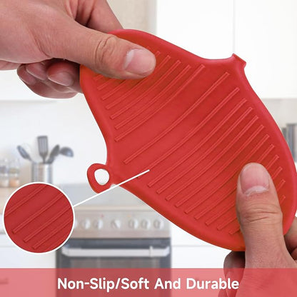 NEPAK 2 Pairs Oven Mitts Heat Resistant, Mini Silicone Oven Gloves, Pinch Grips - Image 3