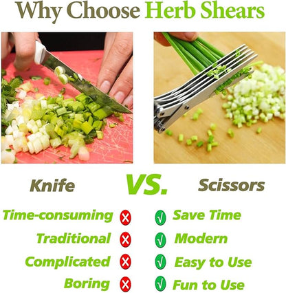 2026 Upgraded Herb Scissors, Effortless Herb Shears Cutter Tool - Image 4