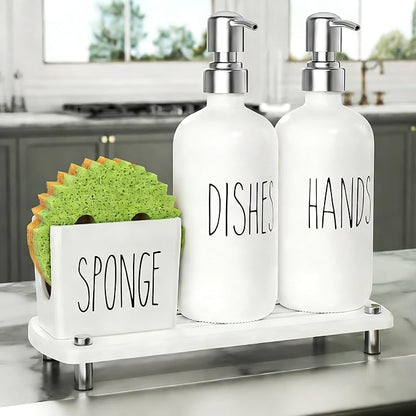 Cisily Kitchen Soap Dispenser Set Comes by CISILYHOMELIFE