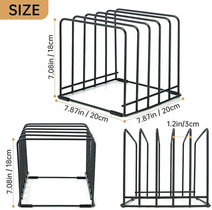 2-Pack 5-Tier Cutting Board Holder, Kitchen Cabinet Organizer Holder, - Image 6