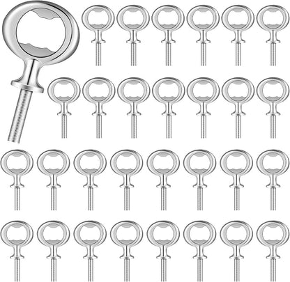 Cunhill 30 Pcs Metal Bottle Opener Blank Bulk Bottle Opener Inserts Parts by Cunhill