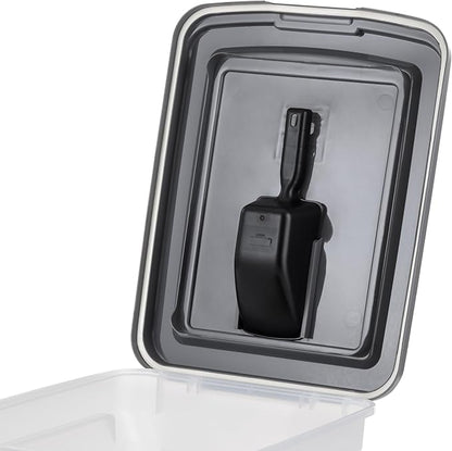 IRIS USA Dog Food Storage Container 58 lbs, Attachable Wheels, & Included Scoop - Image 6