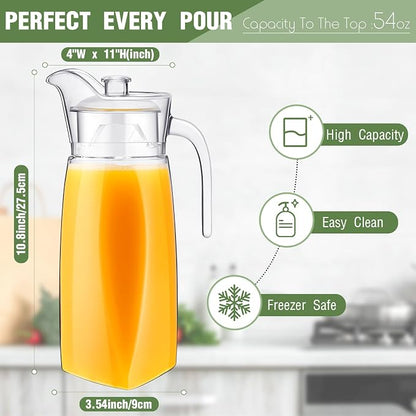 Didaey 4 Pcs Acrylic Water Pitcher - Image 2