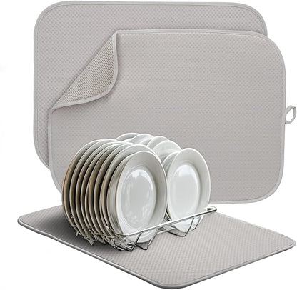 2 Pack Dish Drying Mat, Dish Drying Mats by FullBeDare