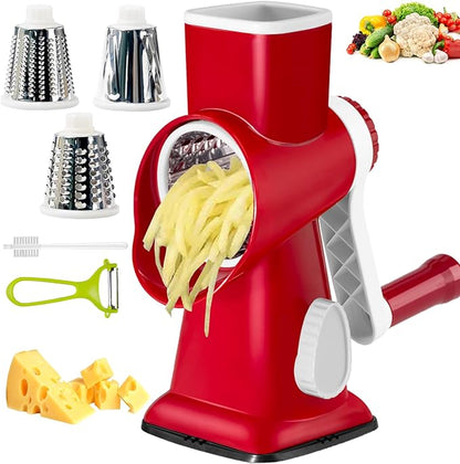 Cheese Grater with Handle, Vegetables and Fruits and Easy to Clean by Eleko+Meyar