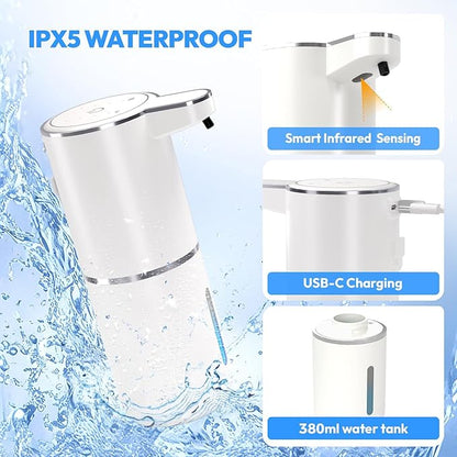 Automatic Soap Dispenser Touchless, Liquid Hand Soap Dispenser 12.8oz USB - Image 3