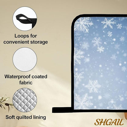 Winter Snowflakes Oven Mitts and Heat Resistant Pads - Image 4