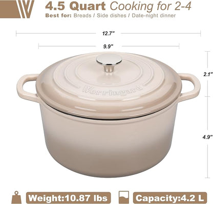 VORRINGARD Enameled Cast Iron Dutch Oven Pot - Image 2