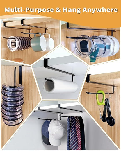 Tumbler Lid Organizer, Bar Hook Fits Various Lids, Horizontal Tumbler Lid - Image 6