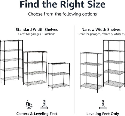 Amazon Basics 4-Shelf Steel Wire Storage Shelves - Image 5