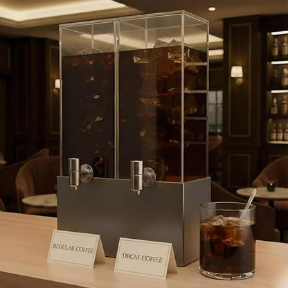 1.25 Gallon Dual Acrylic Beverage Dispenser - Image 6