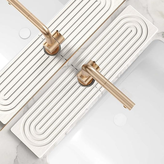 Large Faucet Mat for Kitchen Sink by eormoe