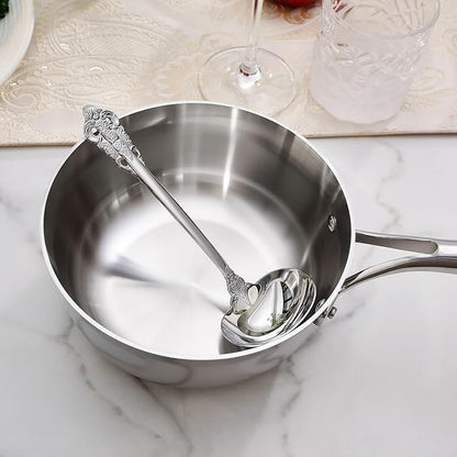 KEAWELL Premium 7.5 inch Luxury Gravy Ladle, 18/10 Stainless Steel, Small Gravy - Image 9