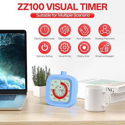 Digital Visual Timer for Kids 12hours Countdown countup Kitchen Timer Student - Image 2