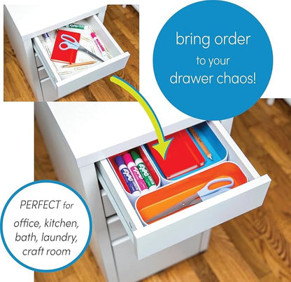 Three by Three Seattle 5 Piece Metal Organizer Tray Set - Image 5