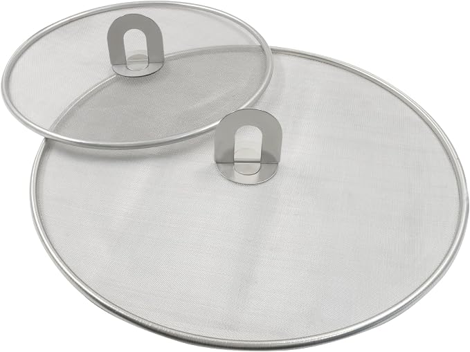 2Pcs 10" & 13" Stainless Steel Splatter Screen Splatter Guard, Ultra Fine Mesh by Unknown