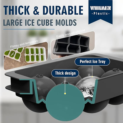 Large Ice Ball Maker Mold, 1.9" Round Ice Cube Mold - Image 6