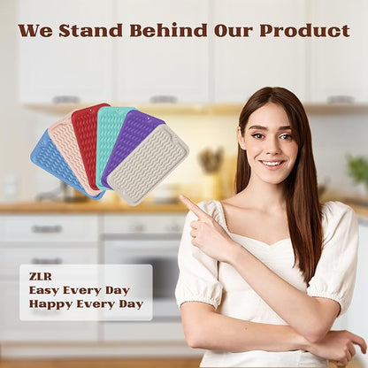 ZLR 2 Pcs Silicone Sponge Holder & Sink Caddy Tray - Image 9