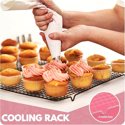 2 PCS Cooling Racks for Cooking and Baking, 16x10 Inches Stainless Steel - Image 7