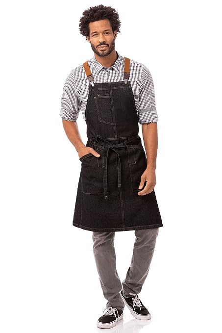 Chef Works Unisex Berkeley Bib Apron, One Size - Image 7
