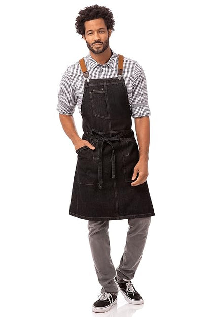 Chef Works Unisex Berkeley Bib Apron, One Size - Image 7