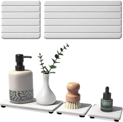 3PCS Stone Drying Tray, Stones Soap Trays, Water Absorbing Stone Tray by Unknown