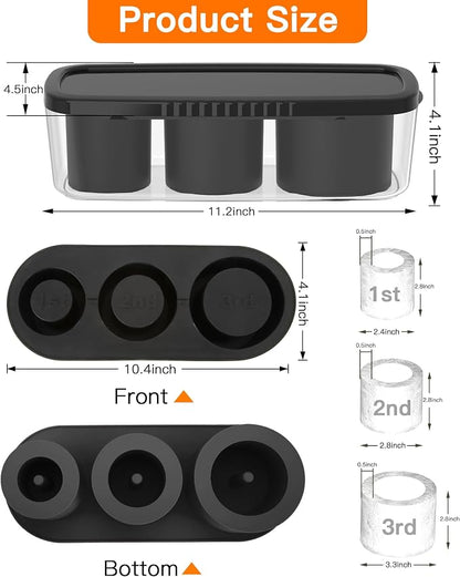 Ice Cube Tray for Tumbler Cup 30Oz-40Oz, Easy Fill and Release Ice Maker for - Image 5