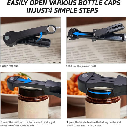 7 in 1 Jar Opener Bottle Opener and Wine Opener - Image 4